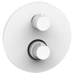 Paffoni Light LIQ018BO bateria prysznicowa podtynkowa termostatyczna 2-drożna jednouchwytowa biała