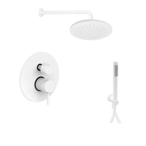 Paffoni Light LIG018ZSC2A.BO biały podtynkowy zestaw prysznicowy