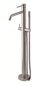 Paffoni Light LIG032ST bateria wannowa wolnostojąca stal szczotkowana