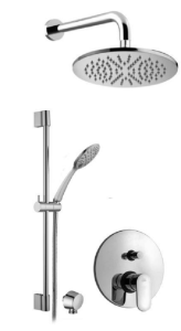 Paffoni Candy CA015ZN3ACR chromowany zestaw prysznicowy podtynkowy