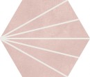 APE/Carmen Klen Sunny Rose Quartz 23x26 płytki heksagonalne dekoracyjne gresowe