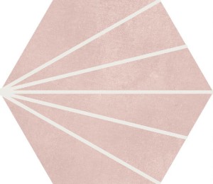 APE/Carmen Klen Sunny Rose Quartz 23x26 płytki heksagonalne dekoracyjne gresowe