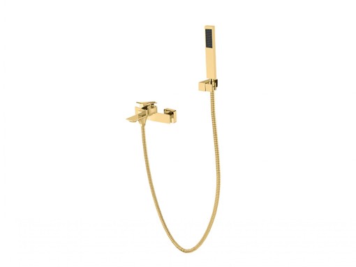 Besco Aspira BW-AS-ZL złota bateria wannowa ścienna