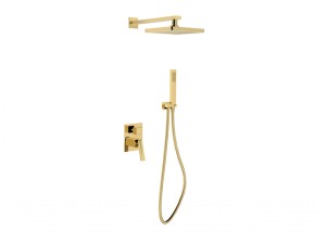 Besco Aspira I BP-AI-ZL złoty podtynkowy zestaw prysznicowy