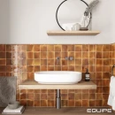 Equipe Hanoi Burnt Red 10x10 płytki cegiełki rustykalne