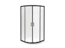 Besco Modern Black MPB-90-190-C czarna półokrągła kabina prysznicowa