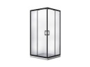 Besco Modern Black MKB-90-190-C czarna narożna kabina prysznicowa
