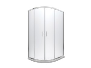Besco Modern 100x80x185 MA-100-80-G chromowana asymetryczna kabina prysznicowa grafitowe szkło