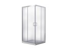 Besco Modern 80x80x185 MK-80-185-C chromowana kwadratowa kabina prysznicowa