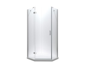 Besco Viva 90x90x195 V5P-90-195-C pięciokątna prawa chromowana kabina prysznicowa 