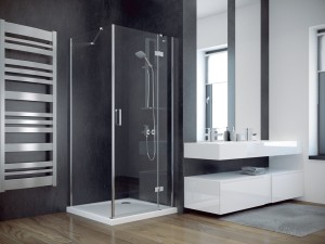 Besco Viva 80x80x195 VKP-80-195-C narożna prawa kwadratowa kabina prysznicowa