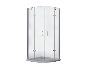 Besco Viva 80x80x195 VP-80-195-C chromowana półokrągła kabina prysznicowa
