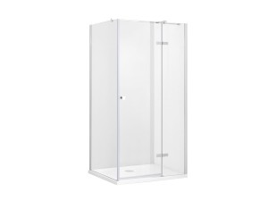 Besco Pixa 90x90x195 PKL-90-195-C chromowana kwadratowa lewa kabina prysznicowa