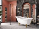 Besco Eco-N Black 120x195 ENB-120-195C czarna kabina prysznicowa typu Walk-In