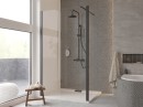 Besco Eco-N Black 120x195 ENB-120-195C czarna kabina prysznicowa typu Walk-In