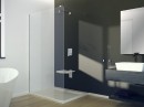 Besco Aveo 140x195 AV-140-195-C chromowana kabina prysznicowa typu Walk-In