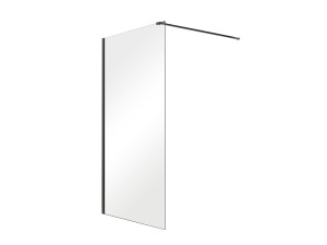 Besco Aveo Black 90x195 AVB-90-195C czarna kabina prysznicowa typu Walk-In