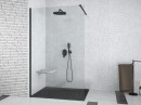 Besco Aveo Black 100x195 AVB-100-195C czarna kabina prysznicowa typu Walk-In