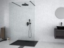 Besco Aveo Black Duo 90x195 ADB-90-195C czarna kabina prysznicowa typu Walk-In