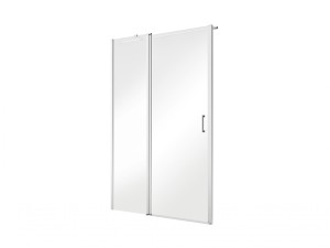 Besco Exo-C 120x190 EC-120-190C chromowane uchylne drzwi do wnęki prysznicowe