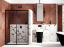 Besco Duo Slide Black 100x195 DDSB-100 czarne przesuwne drzwi do wnęki prysznicowej