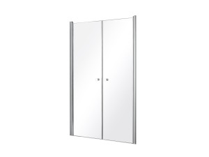 Besco Sinco Duo 90x195 DSD-90 chromowane wahadłowe drzwi do wnękowej kabiny prysznicowej