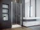 Besco Sinco Duo 90x195 DSD-90 chromowane wahadłowe drzwi do wnękowej kabiny prysznicowej