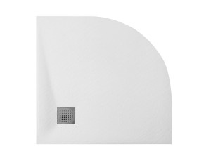 Besco Vexo 90x90 BV-90-90-P kompozytowy biały półokrągły brodzik prysznicowy