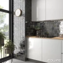 Equipe Hanoi Arco Black Ash 10x10 płytki cegiełki rustykalne dekoracyjne