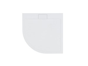 Besco Axim Ultraslim 90x90 #BAX-90-NR biały akrylowy półokrągły brodzik prysznicowy