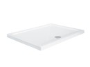 Besco Alpina Slimline 100x80 BAA-10814-P biały akrylowy zintegrowany brodzik prysznicowy