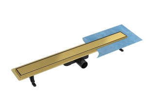 Besco Virgo Gold Duo 80 OL-80-VG złoty odpływ linowy dwustronny