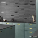 Equipe Wadi Decor Noir 6x30 płytki cegiełki dekoracyjne