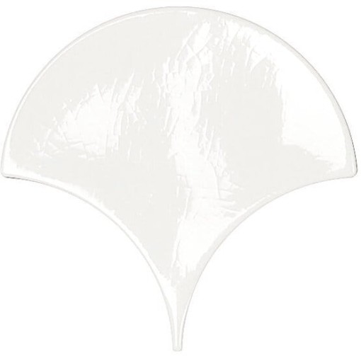 APE/Carmen Memories Rain White Crackled 12x12,5 płytki dekoracyjne rybia łuska