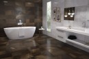 Geotiles Galio Blanco Lappato 120x120 płytka gresowa metalizowana