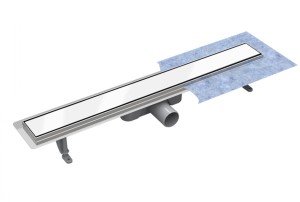 Besco Virgo White 80 OL-80-VW odpływ liniowy z białym szklanym rusztem
