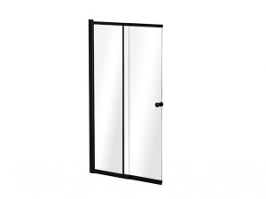 Besco Easy Slide Black 100x150 PESB-2S czarny przesuwny parawan nawannowy