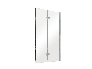 Besco Prestigio 80x150 PP-2S dwuskrzydłowy chromowany parawan nawannowy