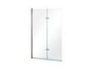 Besco Avigo 100x145 PNA-2S chromowany dwuskrzydłowy parawan nawannowy