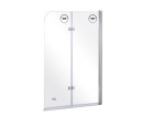 Besco Avigo 100x145 PNA-2S chromowany dwuskrzydłowy parawan nawannowy