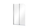 Besco Prime 2 90x140 PNP-2S chromowany wahadłowy parawan nawannowy dwuskrzydłowy