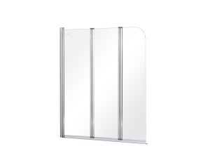 Besco Prime 3 120x140 PNP-3S chromowany wahadłowy parawan nawannowy trzyskrzydłowy