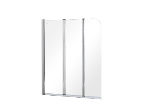 Besco Prime 3 120x140 PNP-3S chromowany wahadłowy parawan nawannowy trzyskrzydłowy