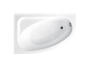 Besco Cornea Comfort Lewa 140x80 #WAC-140-NL akrylowa asymetryczna wanna do zabudowy