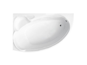 Besco Finezja Nova Lewa 155x95 #WAF-155-NL akrylowa asymetryczna wanna do zabudowy