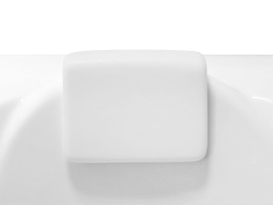 Besco Classic ZWC zagłówek na przyssawkach do wanny biały