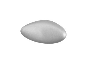 Besco Uni ZWU srebrny żelowy zagłówek przyklejany do ściany wanny