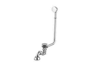 Besco Chromowany Syfon Retro SW-PRZ-CHR z przelewem i korkiem klik-klak