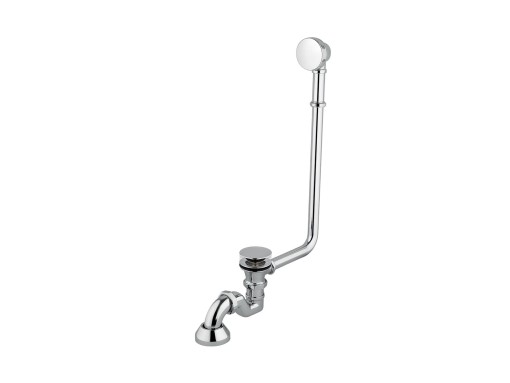 Besco Chromowany Syfon Retro SW-PRZ-CHR z przelewem i korkiem klik-klak