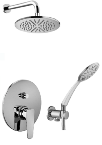 Paffoni Sly SY015ZSC3A chromowany zestaw prysznicowy podtynkowy